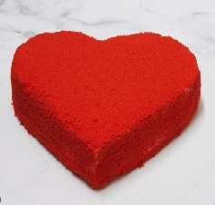 6-9 Kişilik Kırmızı Kalp Tasarımlı Özel Yapım Pasta pasta