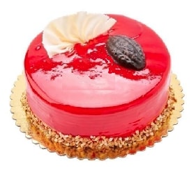 9-12 Kişilik Sade Klasik Frambuazlı Yaş Pasta pasta