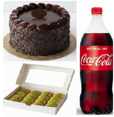 Hızlı Teslimatlı 4-6 Kişilik Fıstıklı Menü pasta