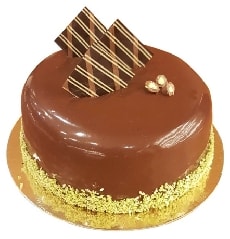 Sade Çikolatalı Küçük Boy Pasta (2-3 Kişilik) pasta