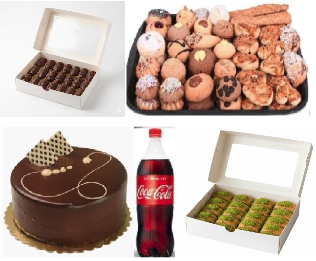 Taze Hazırlanan 5'li Pasta Menüsü pasta