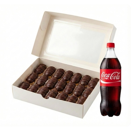 Taze Hazırlanan Çikolatalı Ekler + Kola Menü pasta